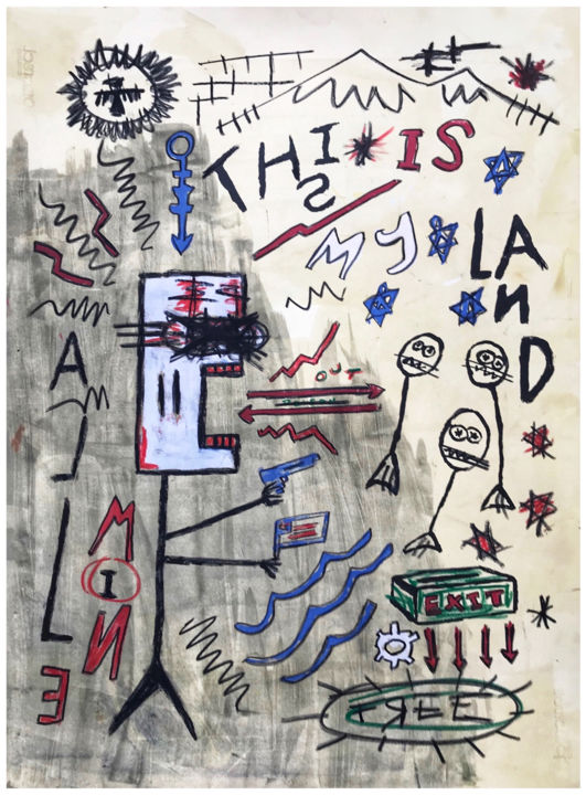 Отпечатки и Гравюры под названием "My Land" - Kevin Mcnulty, Подлинное произведение искусства, Акрил