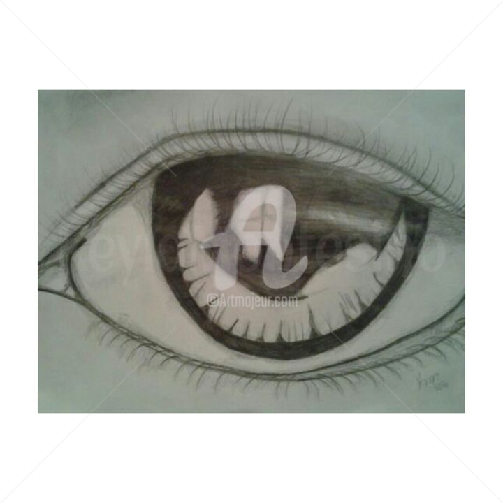 Pintura titulada "Black eye" por Keysha Montesino, Obra de arte original