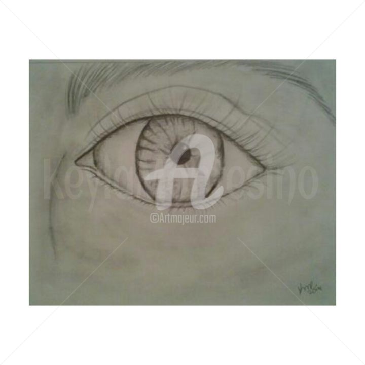 Peinture intitulée "Eye" par Keysha Montesino, Œuvre d'art originale