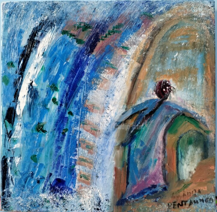 Malarstwo zatytułowany „LA FEMME” autorstwa Khadija Bent Ahmed, Oryginalna praca, Olej