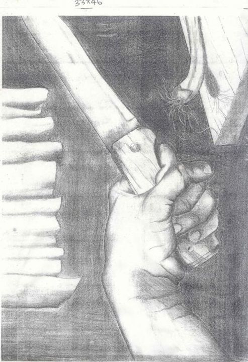 Dessin intitulée "murder in the kitch…" par Stewa, Œuvre d'art originale
