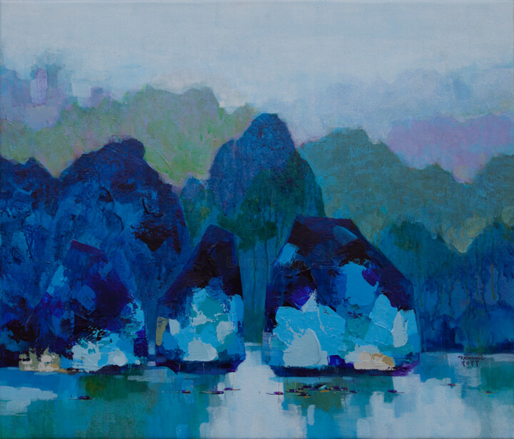 Painting titled "AFTER THE SPRING RA…" by Khanh The Bui, Original Artwork, Acrylic