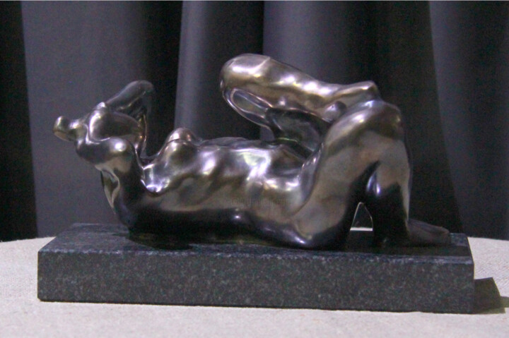 Sculpture titled "Morning. Nude" by Zaza Kharabadze, Original Artwork, Bronze