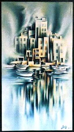 Malerei mit dem Titel "Quietude 2" von Khatib Najat, Original-Kunstwerk