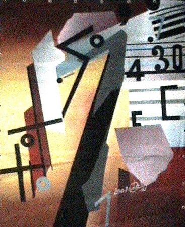 Pittura intitolato "mémoire" da Khatib Najat, Opera d'arte originale