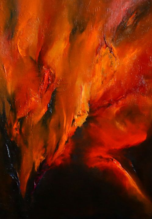 Картина под названием "Клятва Амитабхи" - Валерий Семенихин, Подлинное произведение искусства, Масло Установлен на Деревянна…