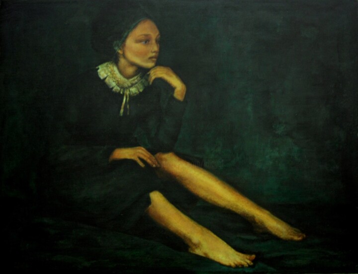 Картина под названием "Искусство ради иску…" - Валерий Семенихин, Подлинное произведение искусства, Масло