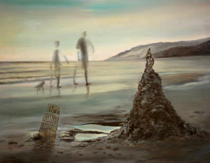 제목이 "Вечность"인 미술작품 Валерий Семенихин로, 원작, 기름 나무 들것 프레임에 장착됨
