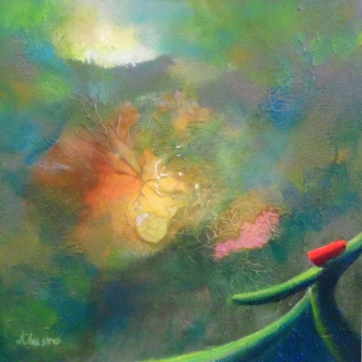 Painting titled "Mini Whirling Dervi…" by Khusro Subzwari, Original Art, Acrylic