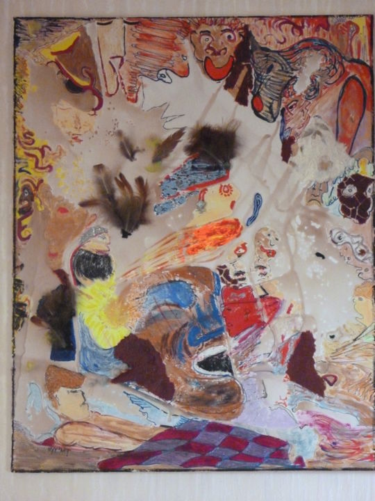 Pittura intitolato "le-songe2.jpg" da Kifran Art Singulier, Opera d'arte originale
