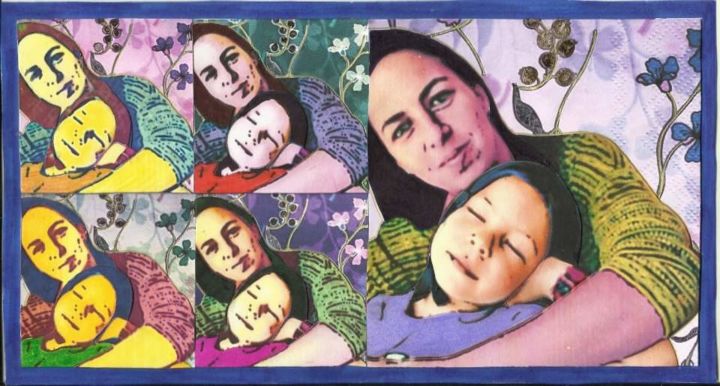 Collages intitolato "Carlotta Pauline po…" da Kiki Jaguaribe, Opera d'arte originale, Collages