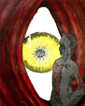 Картина под названием "Into You" - Kiki Poppies, Подлинное произведение искусства, Масло