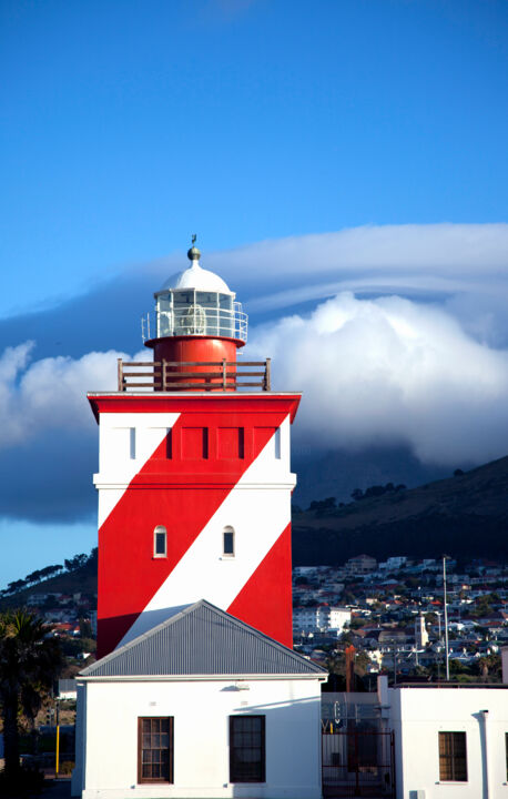 Photography titled "Mouille Point Light…" by Kim Stone, Original Artwork, Digital Photography