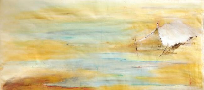 Peinture intitulée "orient" par Kim Viry, Œuvre d'art originale
