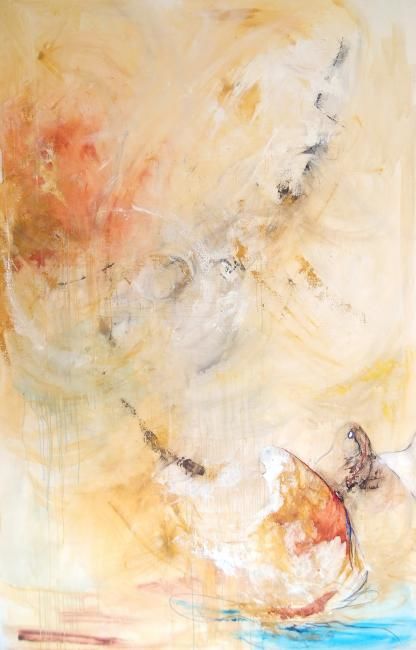 Peinture intitulée "orient" par Kim, Œuvre d'art originale,