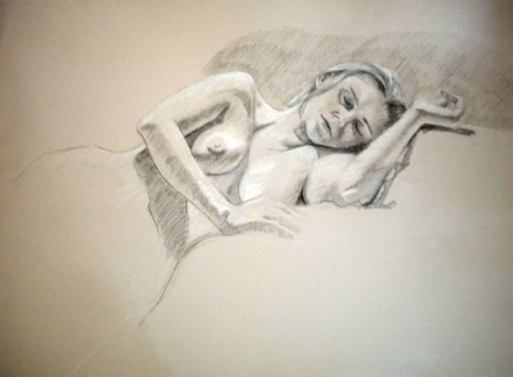 Drawing titled "BW-770" by Kimberly Aring, Original Artwork, Charcoal