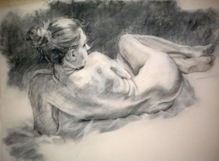 Drawing titled "BW-780" by Kimberly Aring, Original Artwork, Charcoal