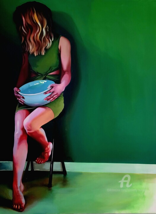 Pintura titulada "soured" por Kimberly Burnett, Obra de arte original, Oleo