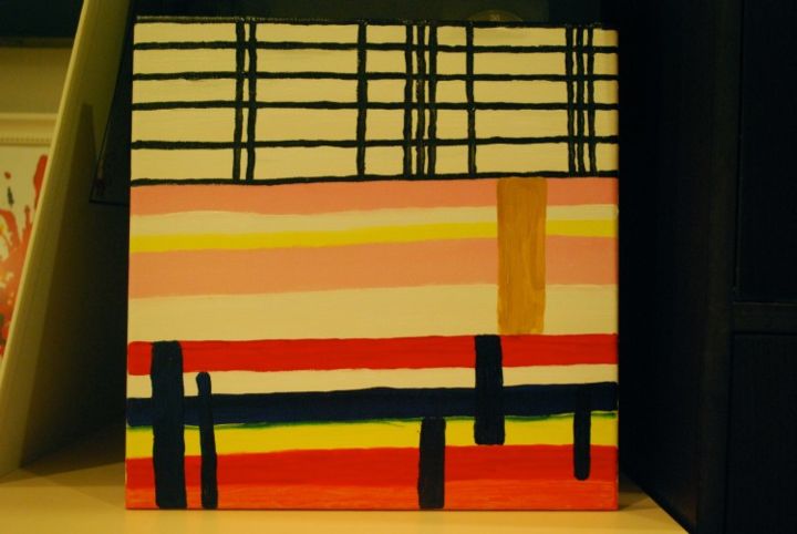 Pittura intitolato "Lines" da Kimberly Lim, Opera d'arte originale, Olio