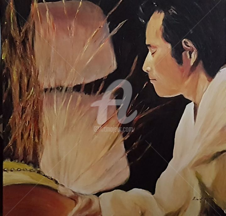 Malerei mit dem Titel "Seoungduk" von Kim Dauphin, Original-Kunstwerk, Acryl