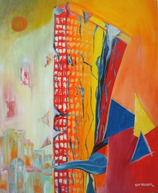 Painting titled "EconoCrisis XII - O…" by Kim Molinero, Original Artwork