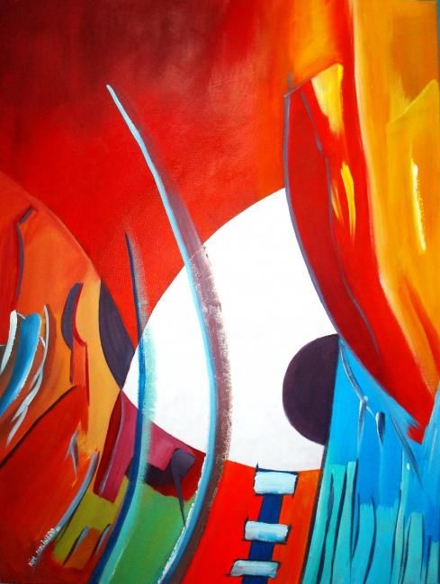 Painting titled "Psicalmater XVIII -…" by Kim Molinero, Original Artwork, Oil