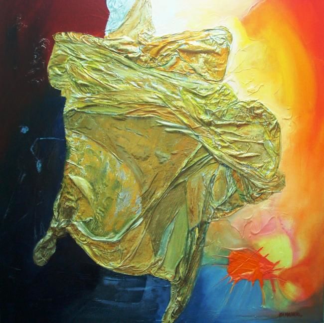 Painting titled "MULHER MORCEGO" by Kim Molinero, Original Artwork, Other