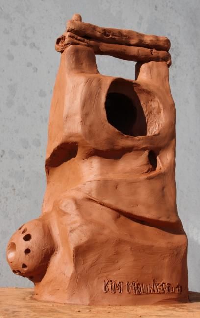 Sculpture intitulée "fontanário" par Kim Molinero, Œuvre d'art originale, Céramique