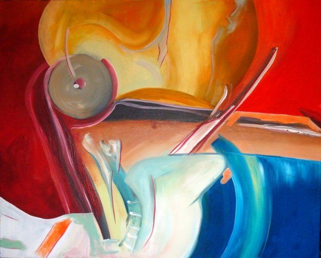 Painting titled "Provocations V_AMAD…" by Kim Molinero, Original Artwork, Oil