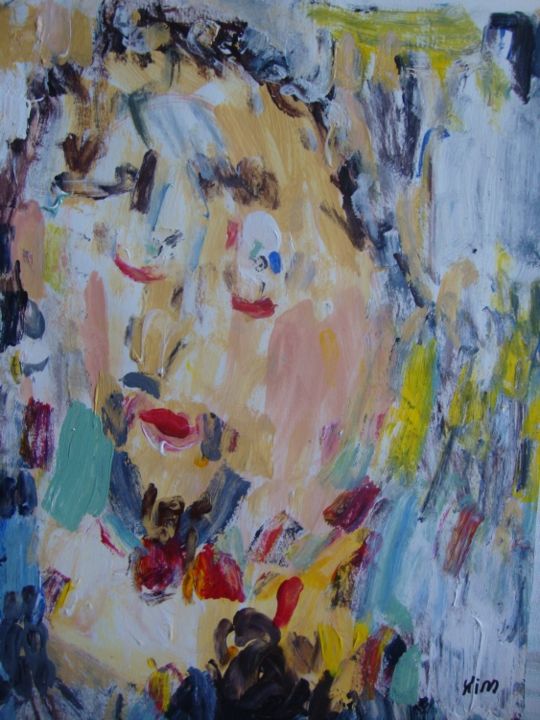 Painting titled "Robert Pattinson" by Kim Nawara, Original Artwork