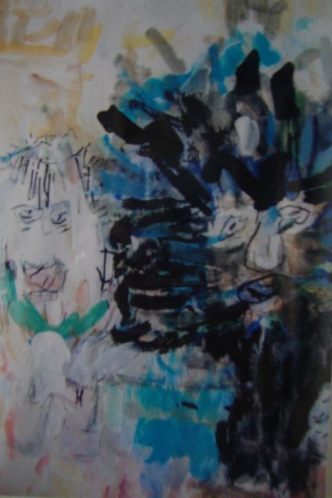 Peinture intitulée "Basquiat" par Kim Nawara, Œuvre d'art originale