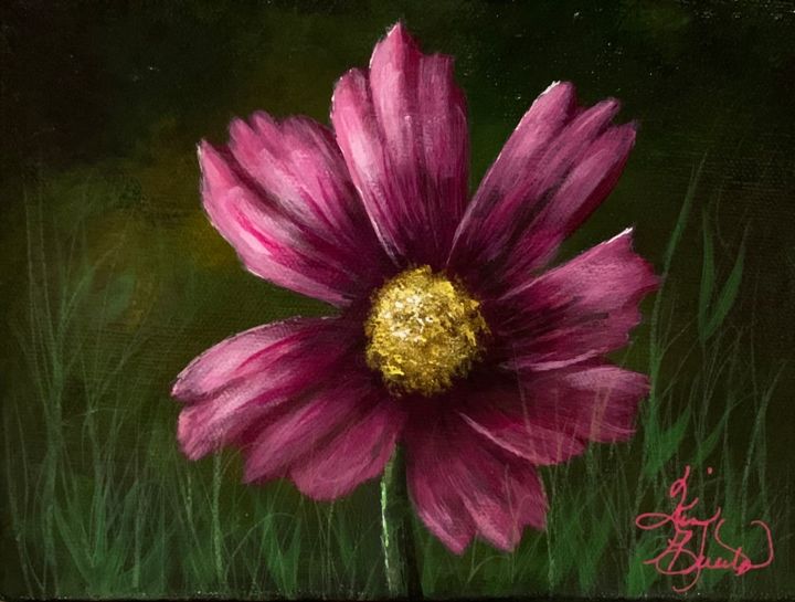 Painting titled "Let Go" by Kim Stangle Huerta, Original Art, Acrylic