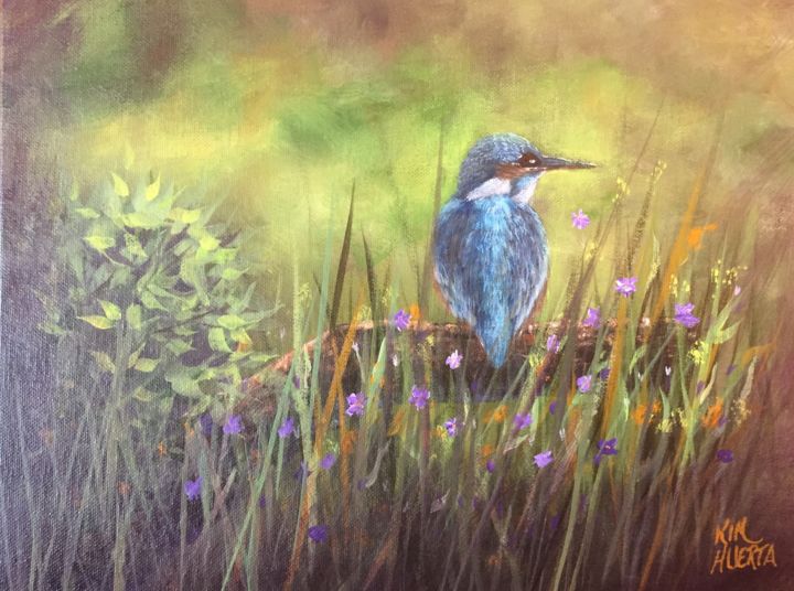 Painting titled "Sanctuary" by Kim Stangle Huerta, Original Art, Acrylic