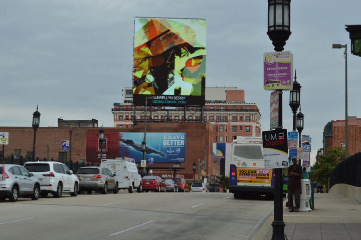 Fotografia zatytułowany „Billboard Post #1” autorstwa Llewellyn Berry, Oryginalna praca