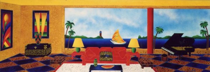 Pintura titulada "Tropical Dream" por Kino Mistral, Obra de arte original