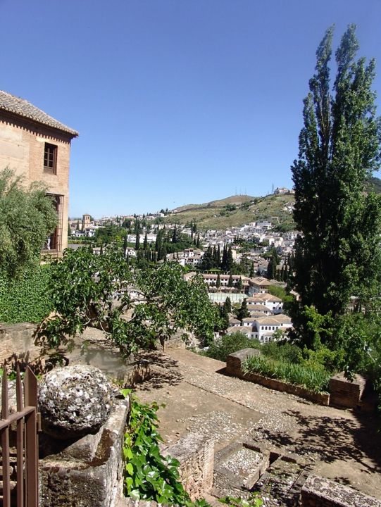 Photography titled "vue de l alhambra" by Christine Pons, Original Artwork