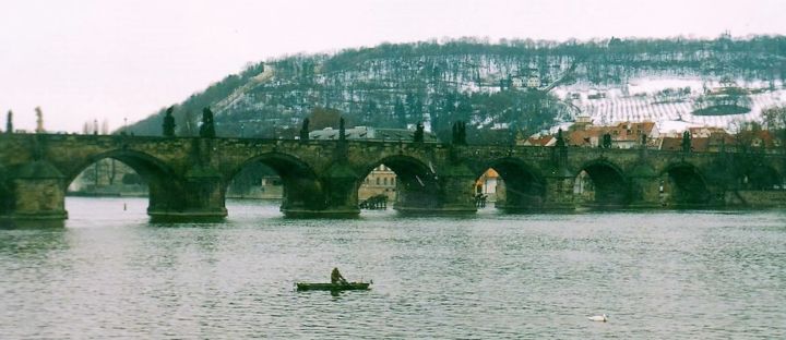 Photography titled "Carlo bridge à Prag…" by Christine Pons, Original Artwork