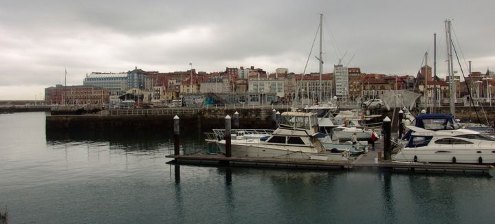 Photography titled "Gijón le port" by Christine Pons, Original Artwork