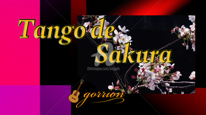 Arte digital titulada "Tango de Sakura" por Kio, Obra de arte original, Trabajo Digital 2D