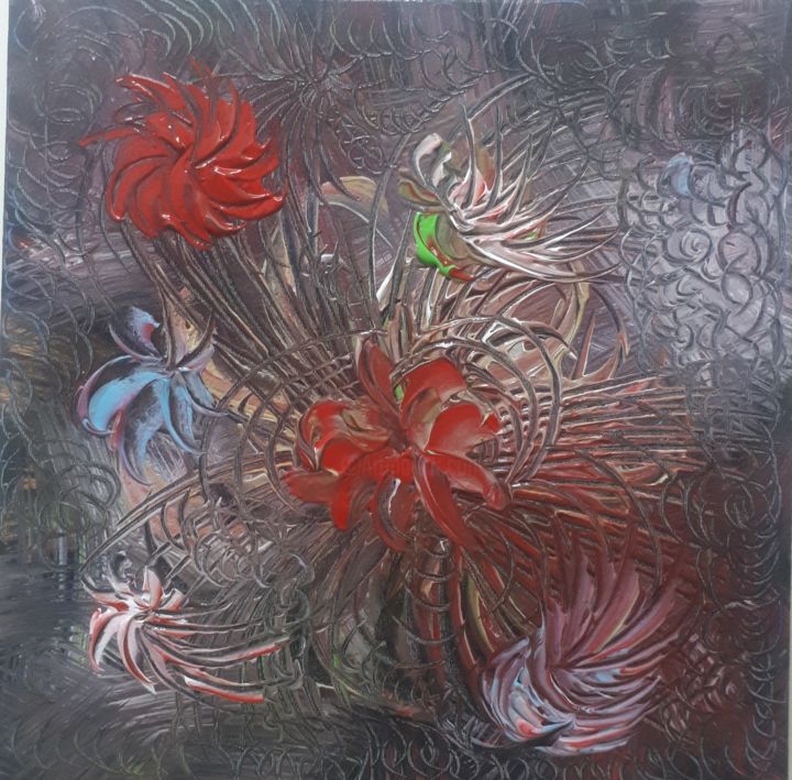 Malerei mit dem Titel "Wlovers" von Kira Kanevsky, Original-Kunstwerk, Acryl