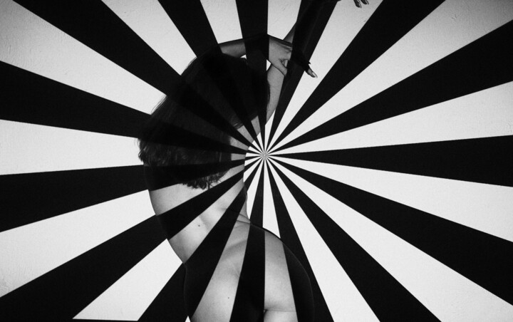 Photography titled "Black Stripe 4" by Kirill Akishkin, Original Artwork, Digital Photography