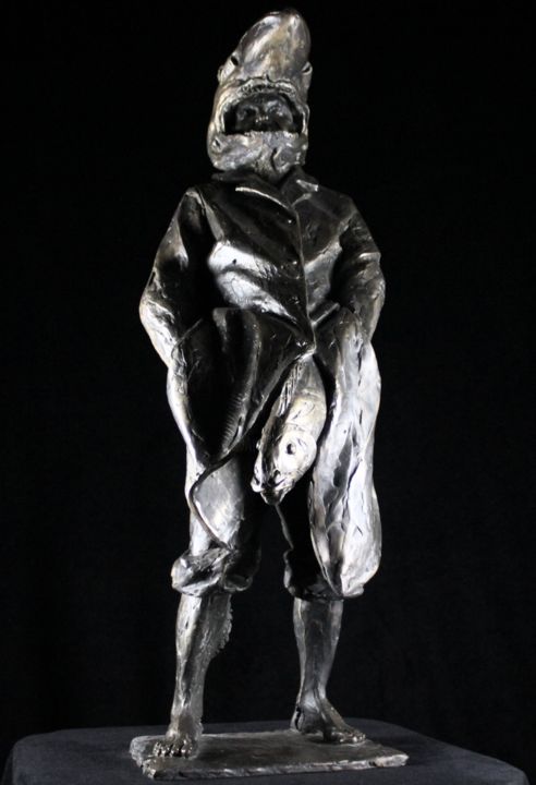 Sculpture titled "Серия "Люди-рыбы".…" by Kirill Rahmatullin, Original Artwork