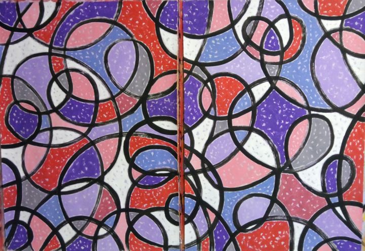 Painting titled "flowers 3" by Kyrylo Bondarenko, Original Art, Acrylic