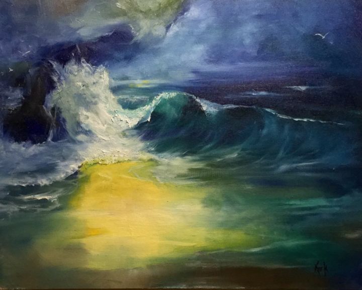 Lion Rock Painting By Kirk Ruse Artmajeur