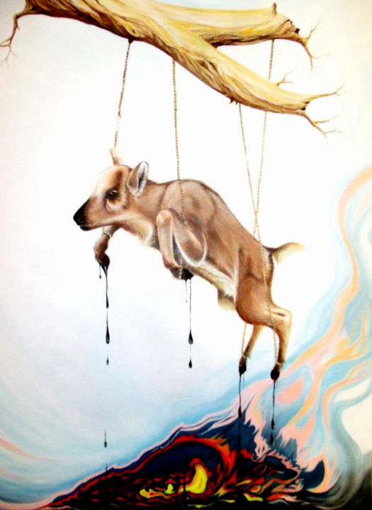 Painting titled "In the Balance" by Kirk Shiflett, Original Artwork, Oil