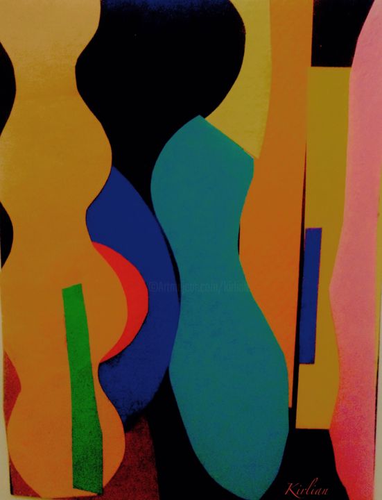 Arts numériques intitulée "Kool Jazz" par Kirlian, Œuvre d'art originale, Peinture numérique