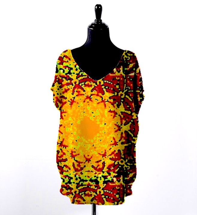 Artcraft titled "Sunny" by Kirlian, Original Artwork, Women's Clothing