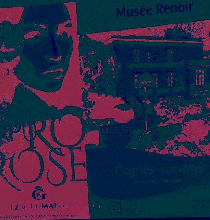 Fotografía titulada "Rose Renoir" por Kirlian, Obra de arte original