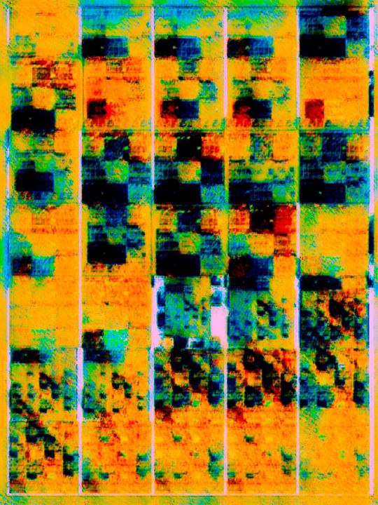 Arts numériques intitulée "Jeu d'Ombre et de L…" par Kirlian, Œuvre d'art originale, Peinture numérique