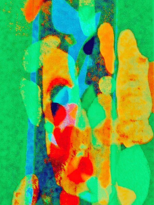 Peinture intitulée "Métamorphoses" par Kirlian, Œuvre d'art originale, Travail numérique 2D